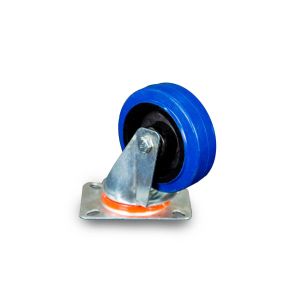 Колесо поворотное из эластичной резины MW70 100 мм