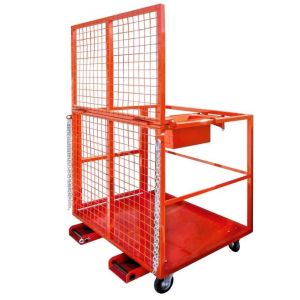 Монтажная платформа универсальная для вилочных погрузчиков 800х1000х1800 мм