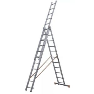 Лестница 3-х секционная алюминиевая 3*11