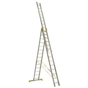 Лестница 3-х секционная алюминиевая 3*14